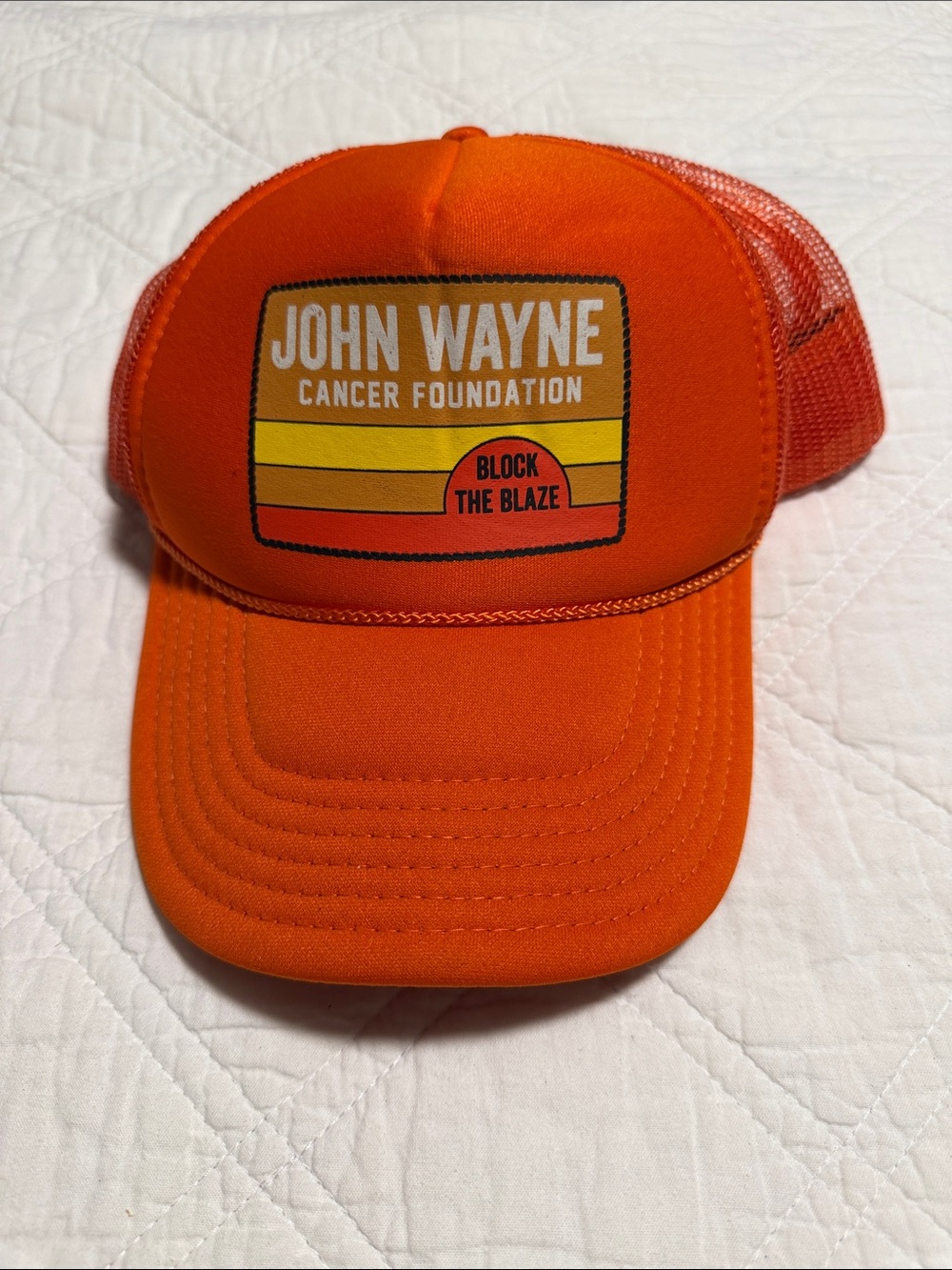 Orange Trucker Hat - Block The Blaze